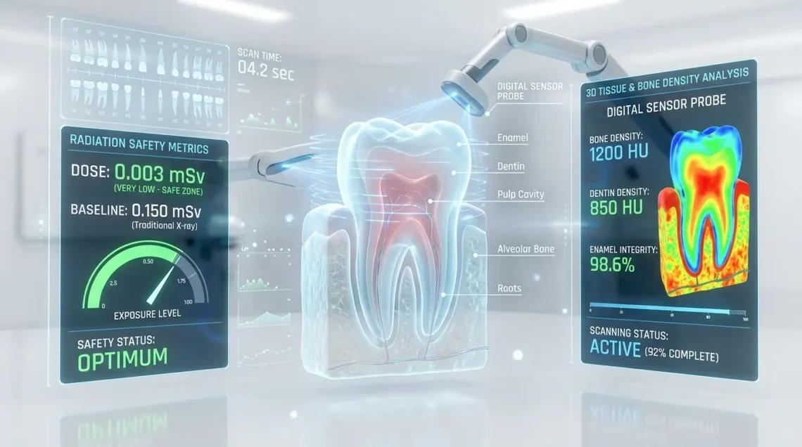 Futuristic dental display X-ray