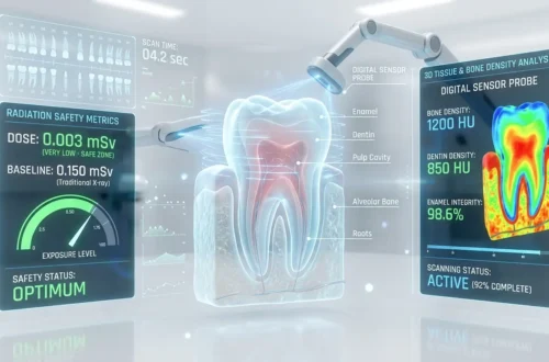 Futuristic dental display X-ray
