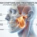 Human head showing jaw tension