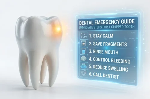 Tooth chip emergency holographic