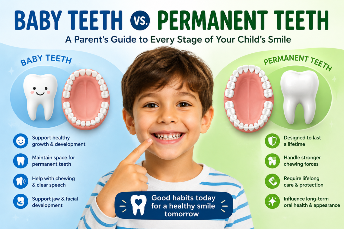 Baby Teeth vs Permanent Teeth