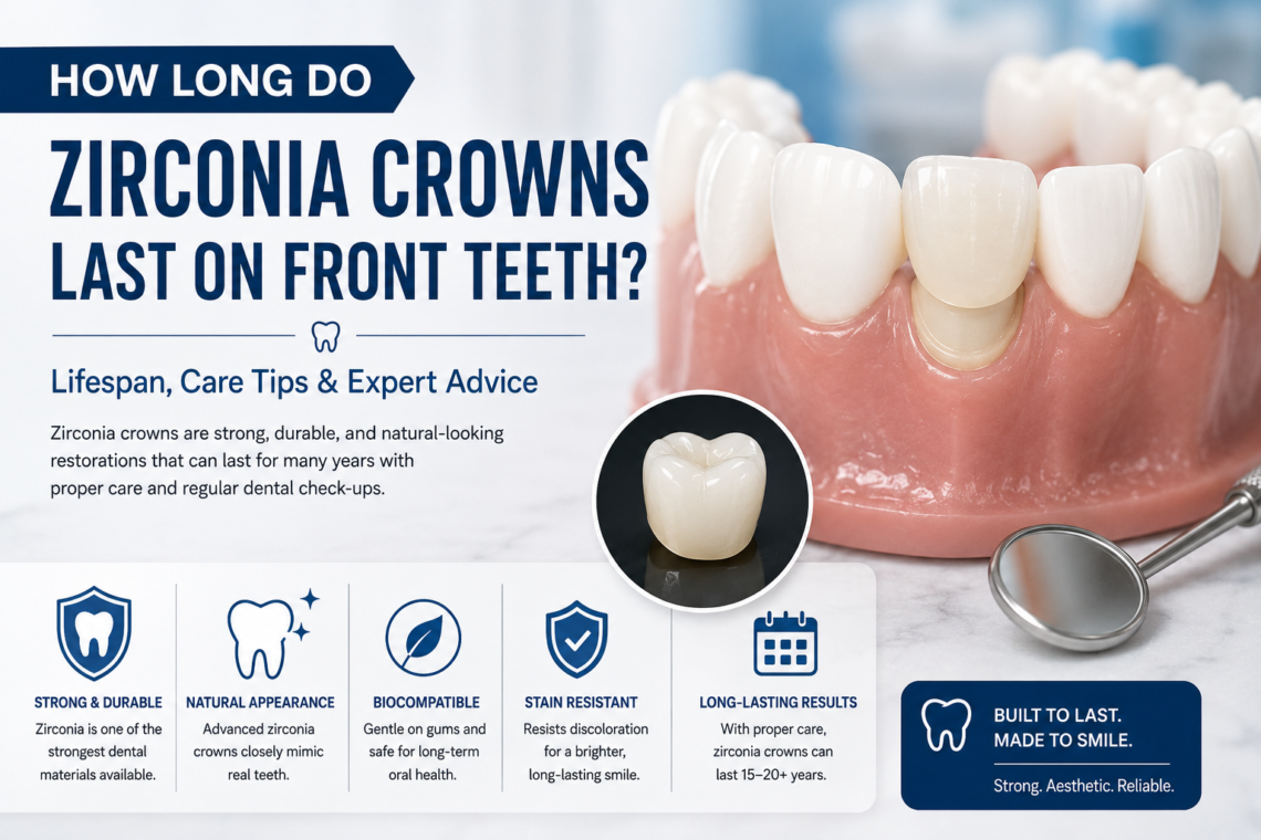 How Long Zirconia Crowns Last on Front Teeth?