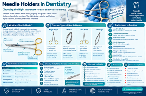 Needle holders in dentistry