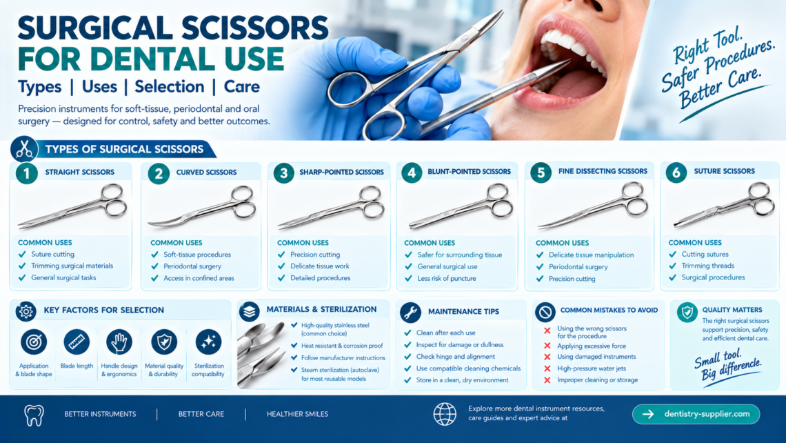 Surgical Scissors for Dental Use